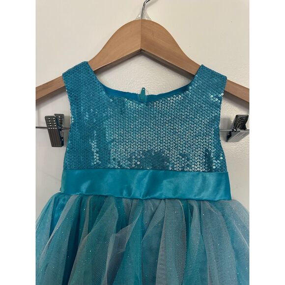 Disney Toddler Girl Multiple Layered & Sequence Girl Dress Size 4 - Picture 5 of 9